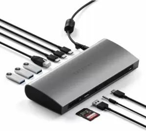 Док-станция Satechi Thunderbolt 4 Dock Station EU - Space Gray (ST-UCT4DM-EU) фото
