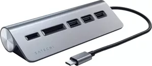 USB-хаб Satechi USB-C Combo Hub ST-TCHCRM (серый космос) фото