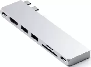 Док-станция Satechi USB-C Pro Hub Slim Adapter - Silver (ST-HUCPHSS) фото