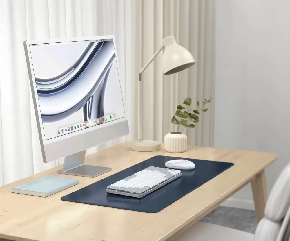 Коврик для стола Satechi Vegan-Leather Premium Desk Mat ST-LPDMB (синий) фото