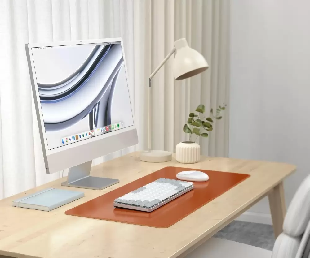 Коврик для стола Satechi Vegan-Leather Premium Desk Mat ST-LPDMN (коричневый) фото