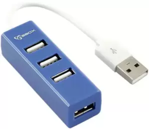 USB-хаб SBOX H-204 (синий) фото