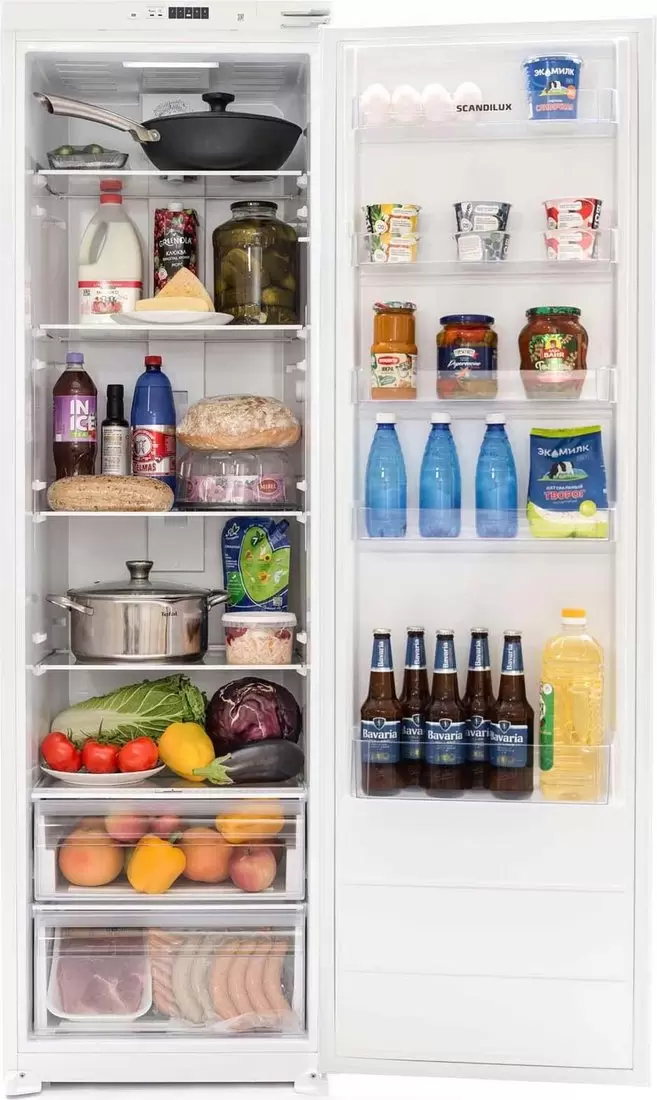 Однокамерный холодильник Scandilux RBI303EZ фото
