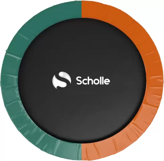 Батут Scholle Space Twin 8FT (зеленый-оранжевый) фото