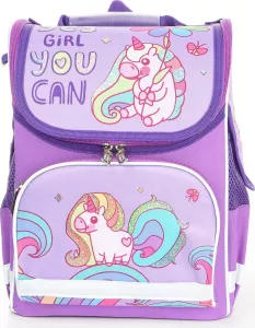 Школьный рюкзак Schoolformat Basic Fairytale Unicorn РЮКЖК-СКЕ сиреневый фото
