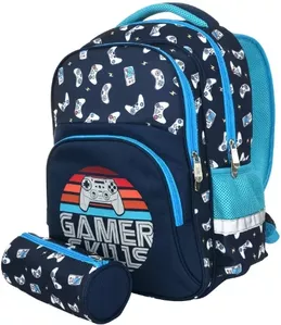 Школьный рюкзак Schoolformat Soft 2 + Gamers РЮКМ2П-ГЕР (синий) фото