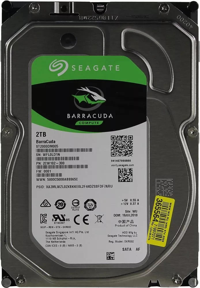 Жесткий диск Seagate Barracuda (ST2000DM005) 2000Gb фото