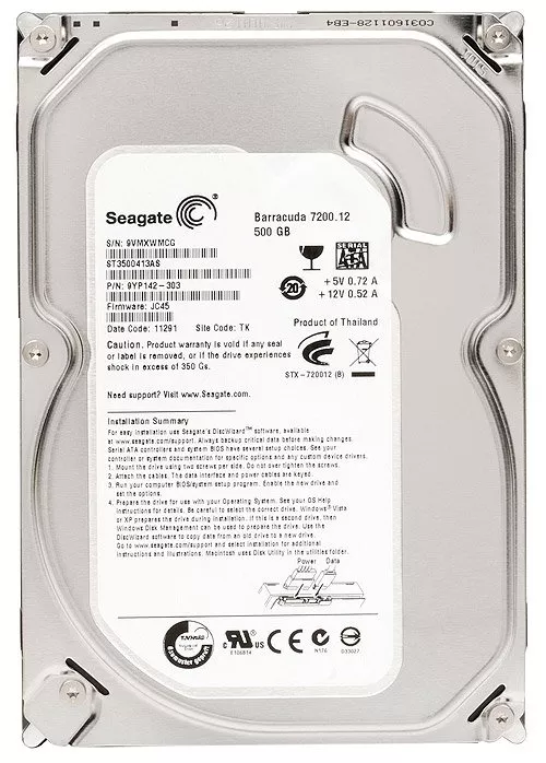 Внутренний жесткий диск Seagate Barracuda 7200.12 ST3500413AS 500 Gb фото 4