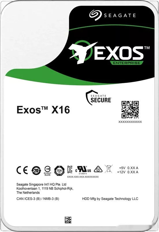 Жесткий диск Seagate Exos X16 12TB ST12000NM001G фото
