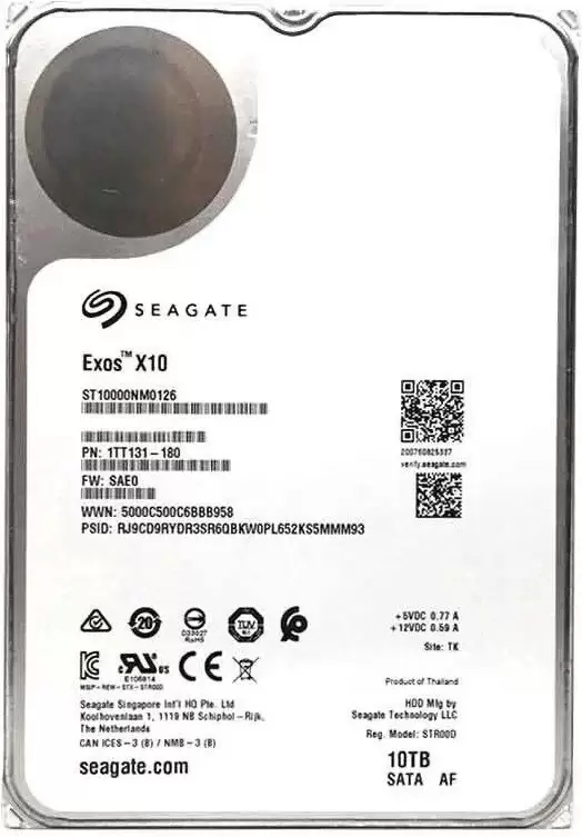 Seagate Exos X18 10TB ST10000NM0126