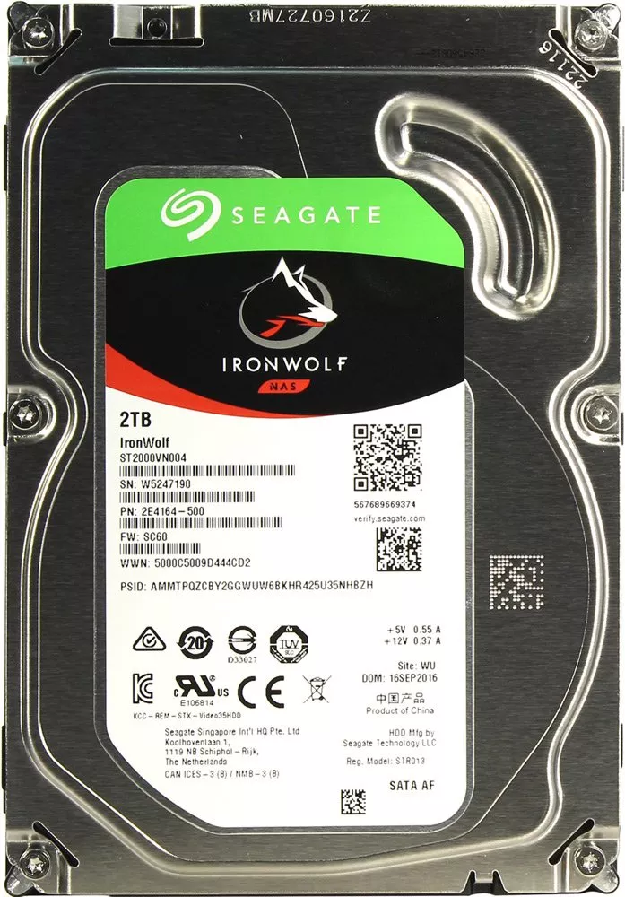 Жесткий диск Seagate IronWolf (ST2000VN004) 2000Gb фото
