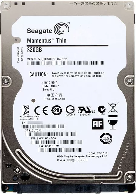 Жесткий диск Seagate Momentus Thin ST320LT012 320 Gb фото