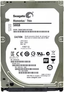 Жесткий диск Seagate Momentus Thin (ST500LT012-FR) 500 Gb фото