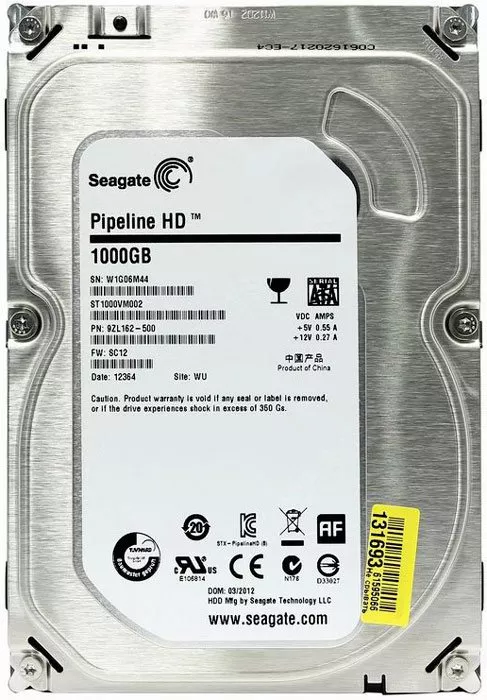 Жесткий диск Seagate Pipeline HD (ST1000VM002) 1000 Gb фото 5