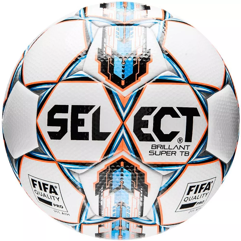 Мяч футбольный Select Brillant Super TB White-Blue фото