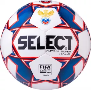 Мяч для мини-футбола Select Super League АМФР РФС FIFA white/blue/red фото