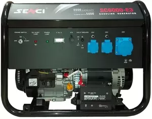 Бензиновый генератор Senci SC6000-E3 фото