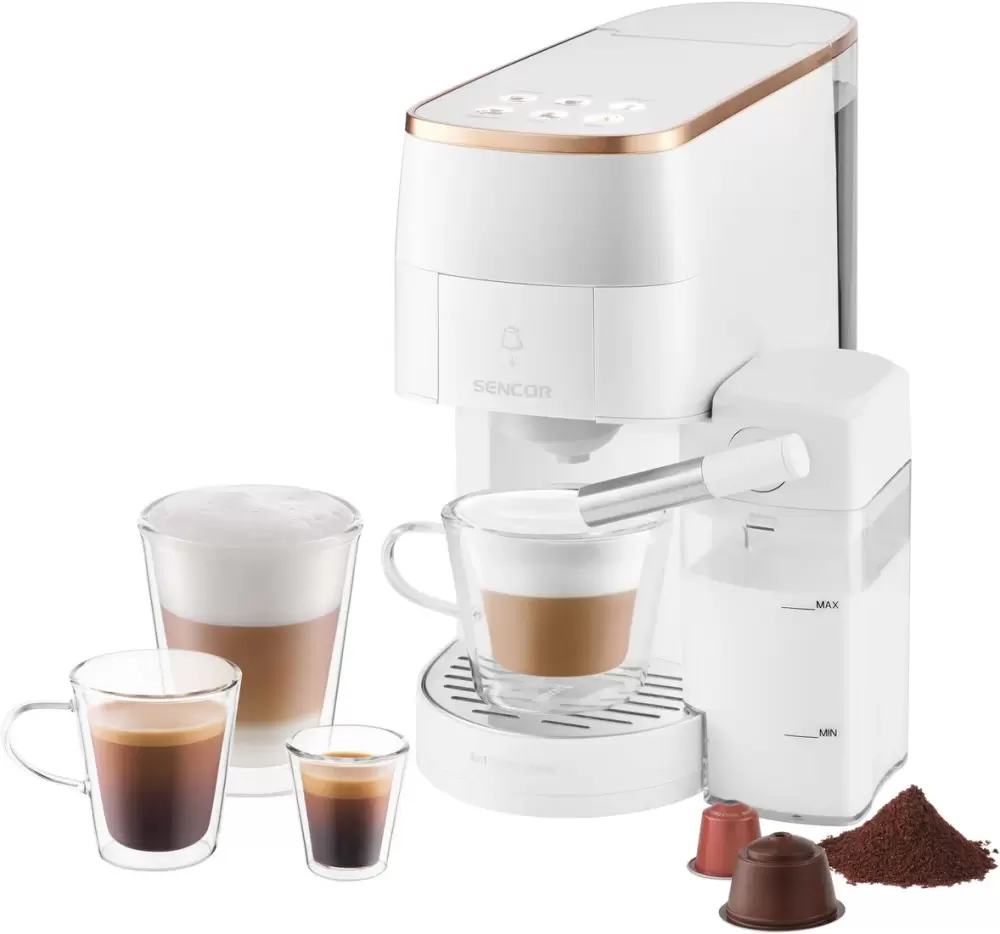 Капсульная кофеварка Sencor SCC 3001WH фото 3