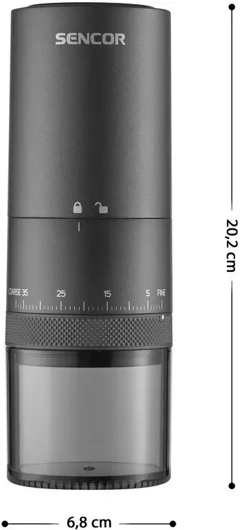 Аккумуляторная кофемолка Sencor SCG 4000BK фото 2