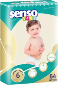 Подгузники детские Senso Baby Ecoline Junior Extra 6 (64 шт) фото