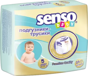 Подгузники-трусики Senso Baby Junior 5 (24 шт) фото