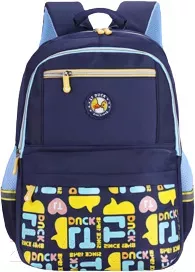 Школьный рюкзак Sharktoys 840000011 (синий/желтый) фото