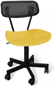 Офисный стул Sheffilton SHT-ST85/S121М (черный/желтый/черный муар) фото