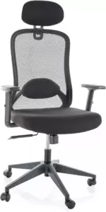 Кресло компьютерное SIGNAL Q050 (черный/черный) фото