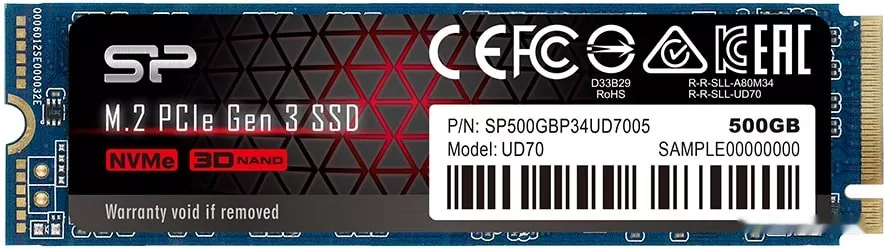 Жесткий диск SSD Silicon-Power UD70 500GB SP500GBP34UD7005 фото