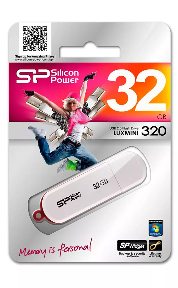 USB-флэш накопитель Silicon Power LuxMini 320 32GB (SP032GBUF2320V1W) фото 4