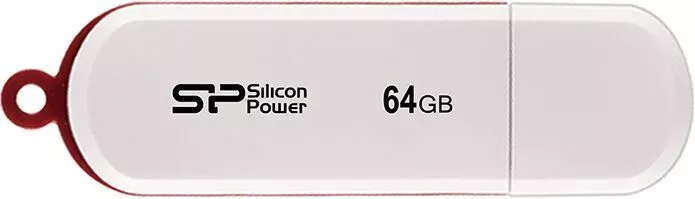 USB Flash Silicon Power LuxMini 320 White 64GB (SP064GBUF2320V1W) фото