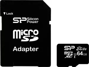 Карта памяти Silicon Power microSDXC Elite 64 GB (SP064GBSTXBU1V10-SP)  фото