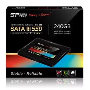 Жесткий диск SSD Silicon Power Slim S55 (SP240GBSS3S55S25) 240 Gb фото 3