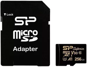 Карта памяти Silicon Power Superior Golden A1 microSDXC 256Gb (SP256GBSTXDV3V1GSP) фото