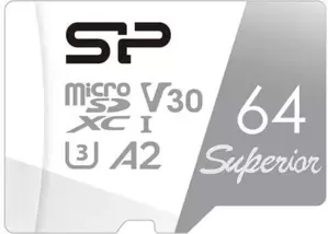 Карта памяти Silicon Power Superior microSDXC SP064GBSTXDA2V20 64GB фото