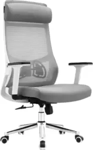 Офисное кресло SitUp Aura LUX White chrome (сетка Grey/Grey) фото