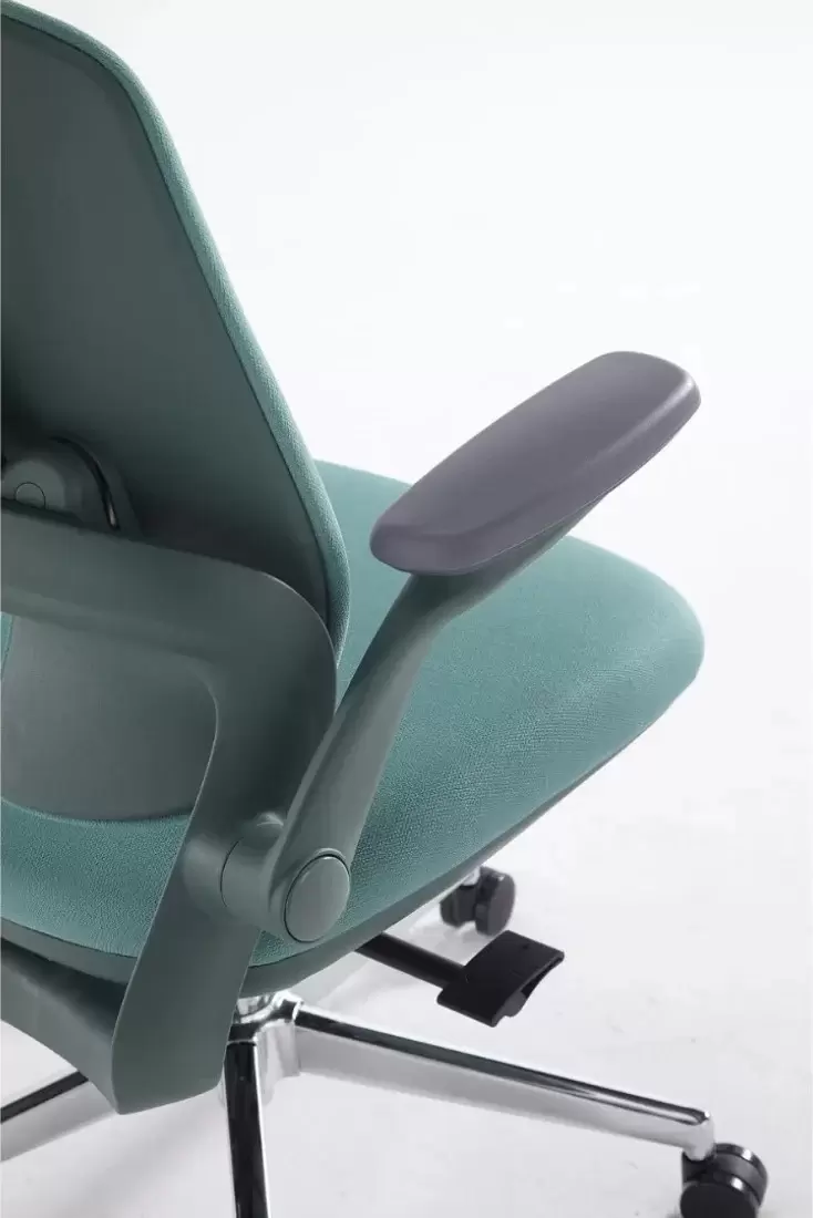 Офисное кресло SitUp Kwin Green Chrome (ткань Green/Green) фото 4