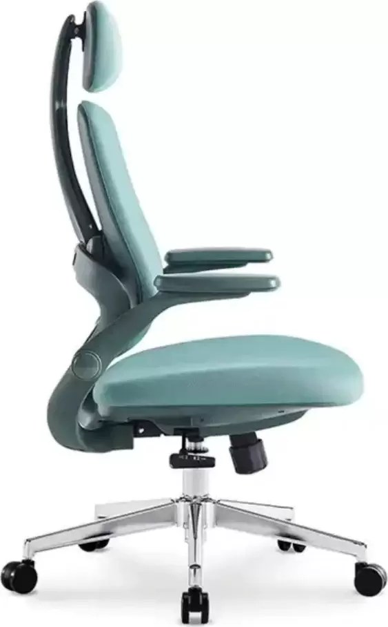Офисное кресло SitUp Kwin Green Chrome (ткань Green/Green) фото 6
