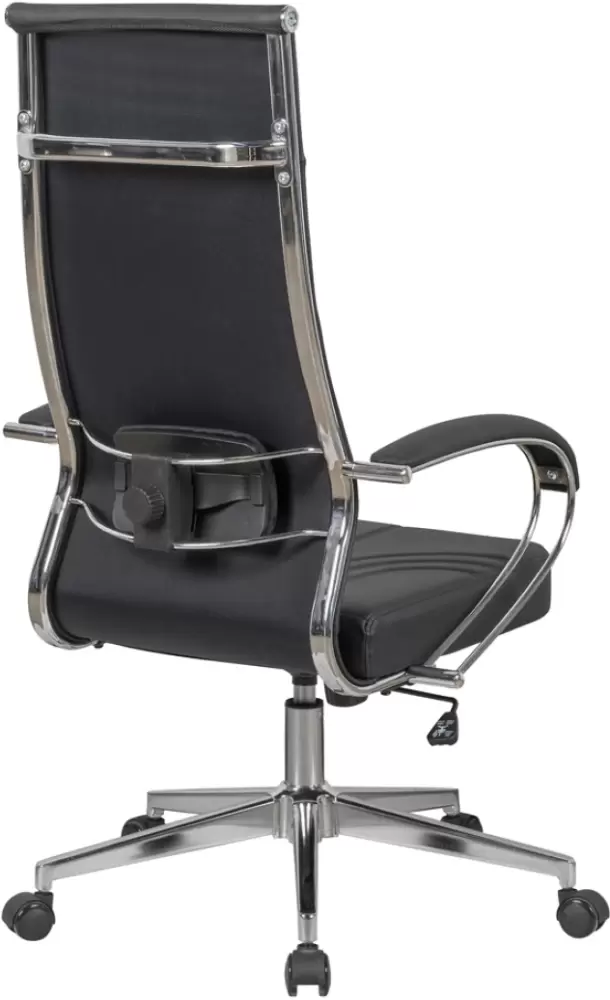 Офисное кресло SitUp Mark chrome (экокожа Black/Black) фото 2