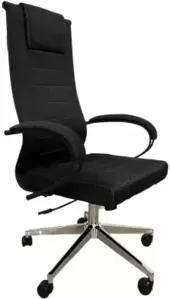 Офисное кресло SitUp Michael chrome (ткань Black/Black) фото