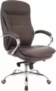 Офисное кресло SitUp Mido сhrome (экокожа Brown) фото