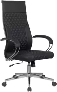 Офисное кресло SitUp Mike chrome (экокожа Black/Black)