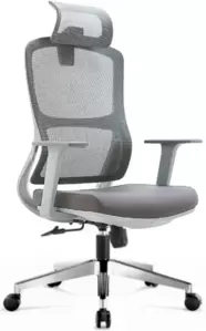 Офисное кресло SitUp Point Lux Grey Chrome (сетка Grey/Grey)