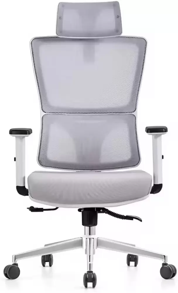 Офисное кресло Situp Victoria Chrome (сетка Light Gray/ткань Light Gray) фото