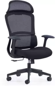 SitZone CH-555A (сетка, ткань, пластик, черный)