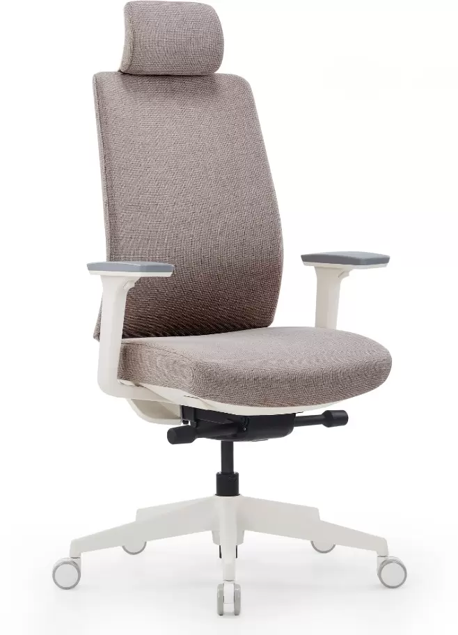 SitZone CH-K55A-BS (ткань, бежевый, пластик, корпус белый)