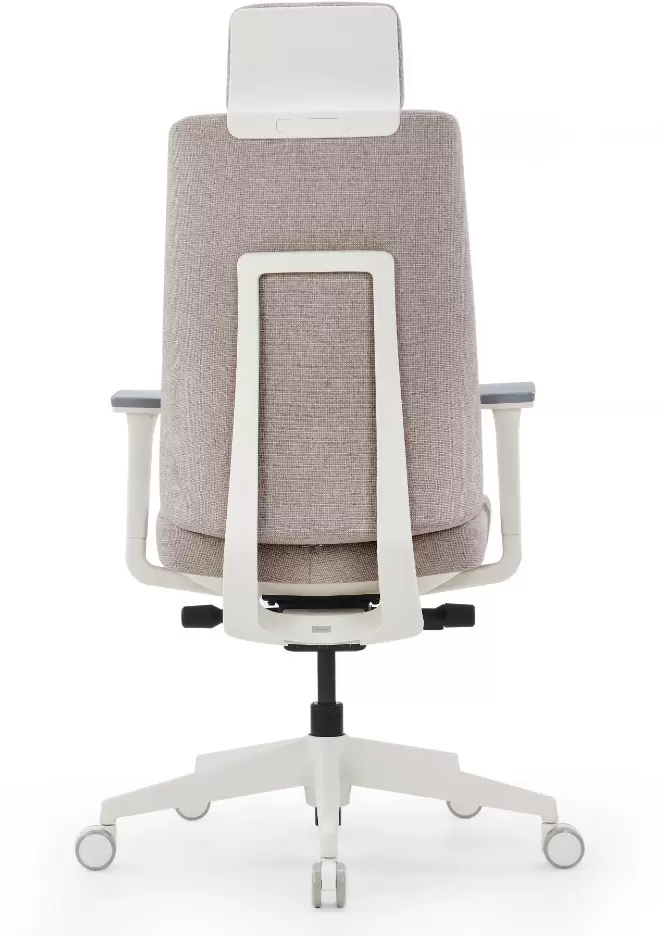 Компьютерное кресло SitZone CH-K55A-BS (ткань, бежевый, пластик, корпус белый) фото