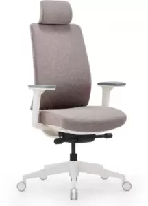 SitZone CH-K55A-BS (ткань, бежевый, пластик, корпус белый)