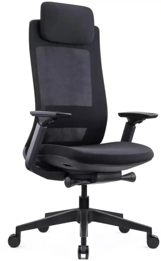 SitZone E-VL002A (сетка, ткань, пластик, черный)