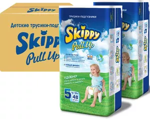 Подгузники-трусики Skippy Pull Up 5 (96 шт) фото